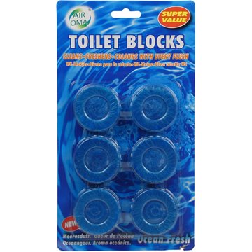6PC Toilet Blocks 