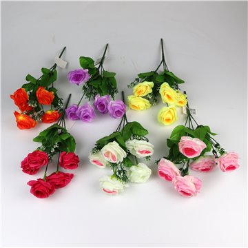 5 Head Flower Rose (12)