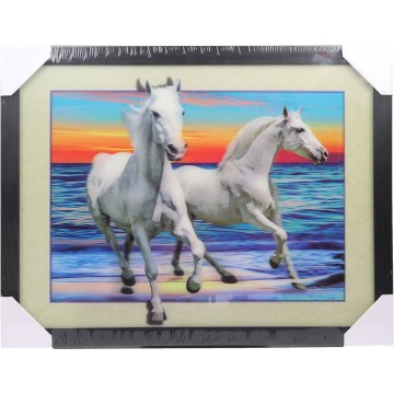 3D Picture Horse 32.5X42.5cm