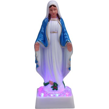 Mary Statues With LED Light 21X8cm