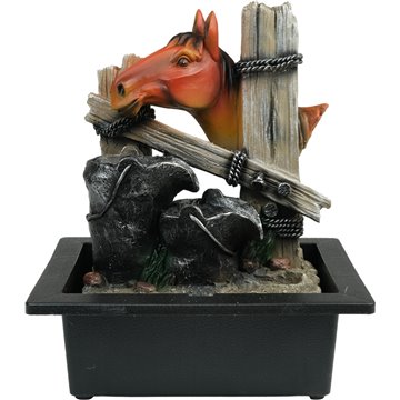 Water Foundation With LED Light-Horse 23X17.5X29cm