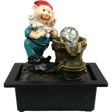 Water Foundation With LED Light-Gnome 23X17.5X26cm