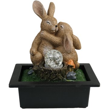 Water Foundation With LED Light-Rabbit 23X17.5X29cm