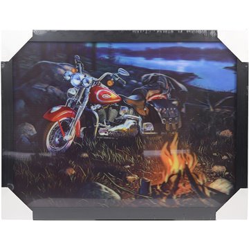 3D Picture Motorcycle 32.5X42.5cm