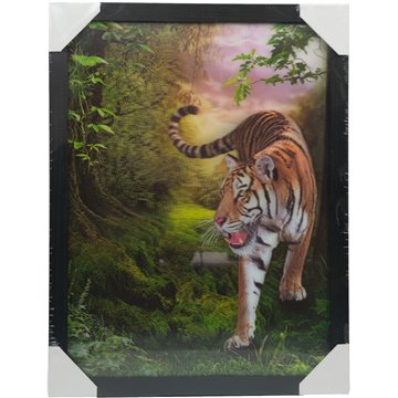 3D Picture Tiger 32.5X42.5cm