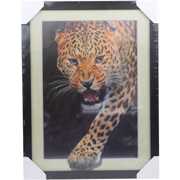 3D Picture Leopard 32.5X42.5cm