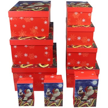 10PC Christmas Gift Box 