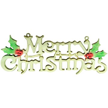 Merry Christmas Hanging Sign 49X19cm