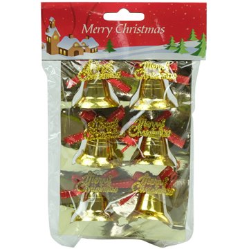 6PC Christmas Bells 