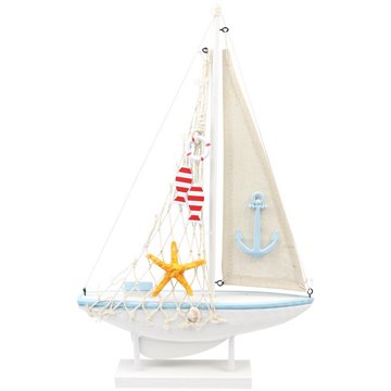 Wooden Sailing Boat 38.5X26cm