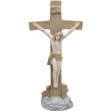 Porcelain Crucifixion of Jesus With Base 22X11cm