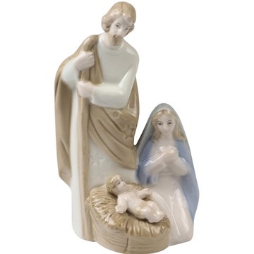 Porcelain Nativity Scene 14X8cm