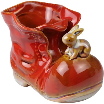 Porcelain Boots Planter 13X7X9cm
