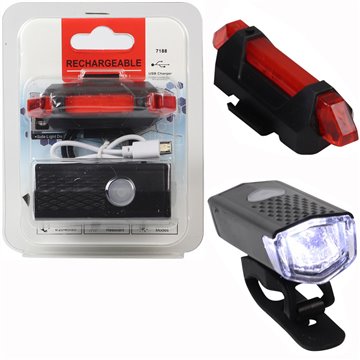 2pc Rechargeable Bicycle Light
