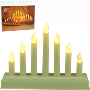 7 LED Light Candle Bridge 18X13.5cm