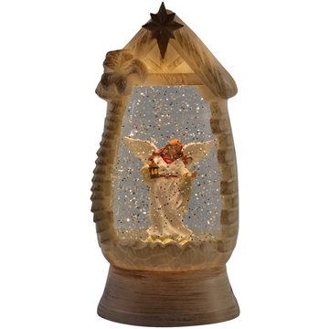 Musical Lighted Water Lantern Nativity Crib 25X12X10cm