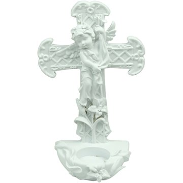Resin Angel Cross 20X12.5cm