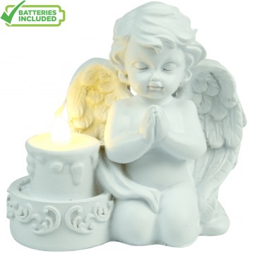 Resin Angel With LED Candle...