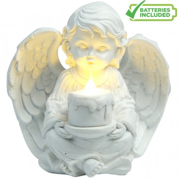 Resin Angel With LED Candle...