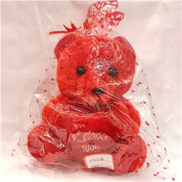 17cm Plush Red Bear 