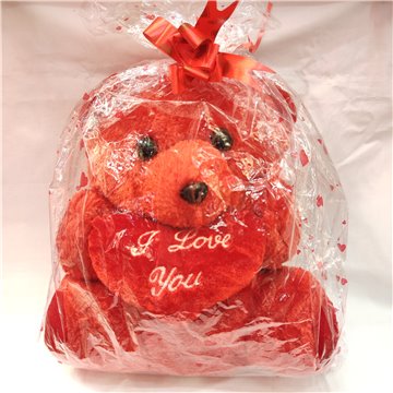 30cm Plush Red Bear 