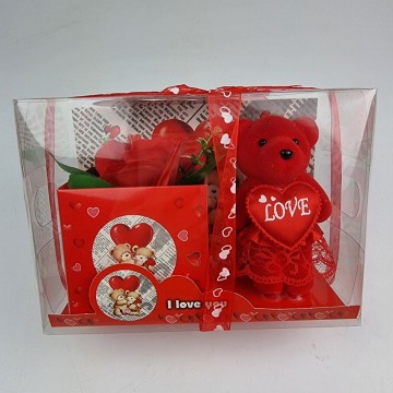 Red Bear & Rose Gift Set...