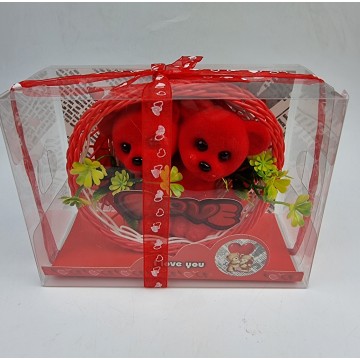 Dual Red Bear in Gift Box...