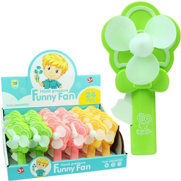 Funny Hand Press Fan With Whistle (24)