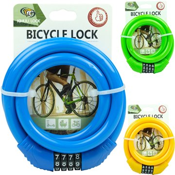 Bicycle Combination Cable Lock 12mmX1.2m