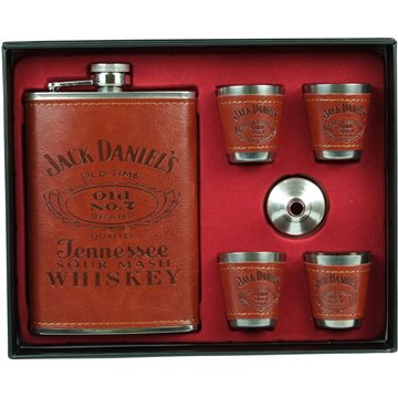 8oz Stainless Steel Hip Flask Gift Set