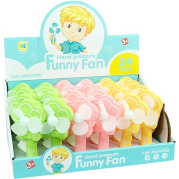 Funny Hand Press Fan With Whistle (24)