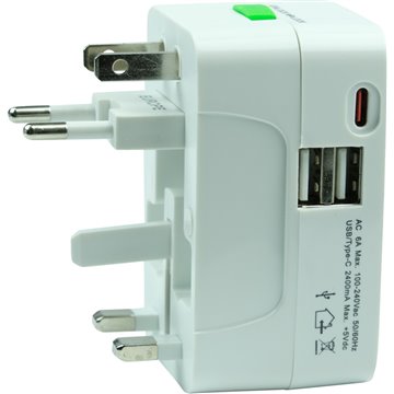 Universal Travel Adaptor With USB Output