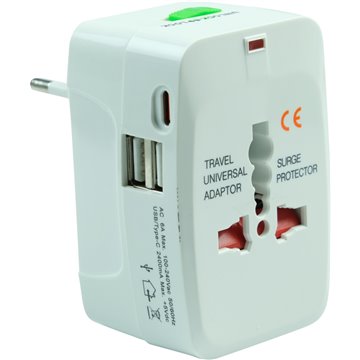 Universal Travel Adaptor With USB Output