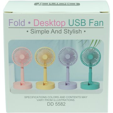 Folding Desktop USB Fan Rechargeable