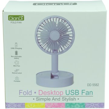 Folding Desktop USB Fan Rechargeable
