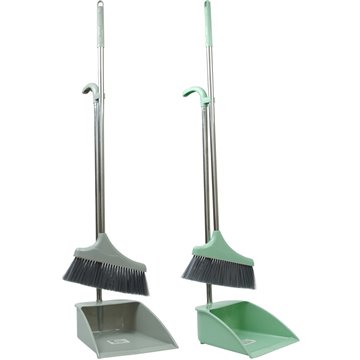 Long Handle Dust Pan & Brush 