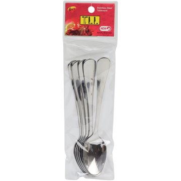 6PC Stainless Steel Tea Spoon 