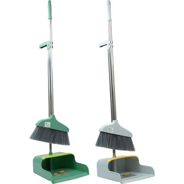 Long Handle Dust Pan & Brush 