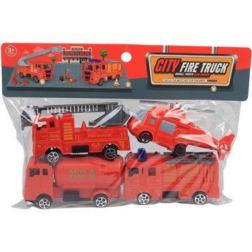 City Fire Truck 24.5X15.5cm