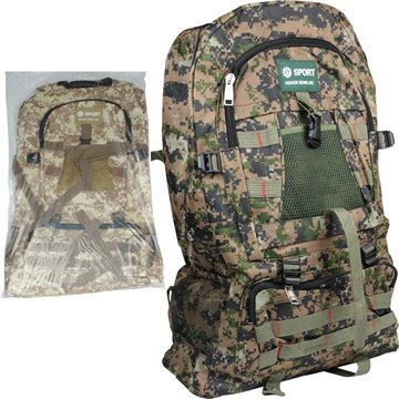 Jumbo Military Print Backpack 66X46cm