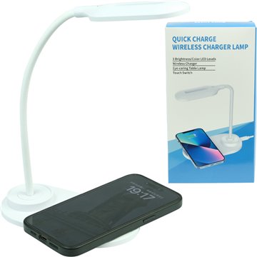 Touch Lamp With Wireless Charger 