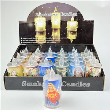 LED Flameless Religious Prayer Candle (24)