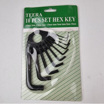 10pcs Hex Key Ring