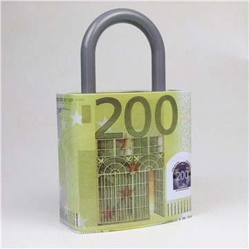 Euro Design Money Box – Lock Style 26X16cm