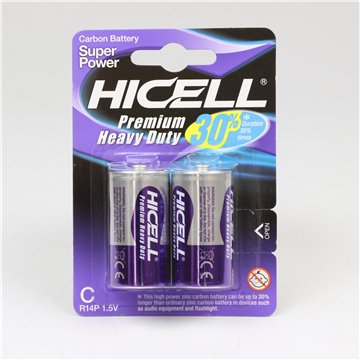 HICELL C Zinc Batteries – 2-Pack (6)