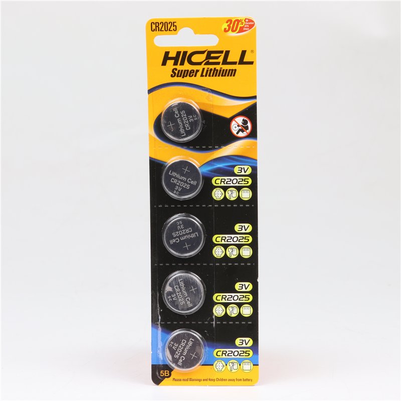 HICELL CR2025 3V Lithium Button Cell Batteries – 5-Pack (20) HICELL CR2025 3V Lithium Button Cell Batteries – 5-Pack (20)
