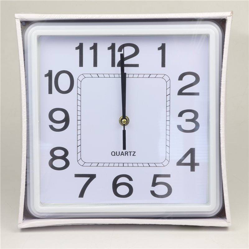 10-Inch/25cm White Square Wall Clock 10-Inch/25cm White Square Wall Clock