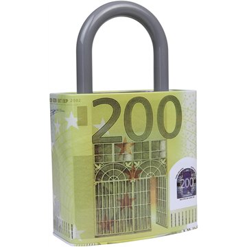 Euro Design Money Box – Lock Style 26X16cm