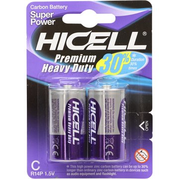 HICELL C Zinc Batteries – 2-Pack (6)