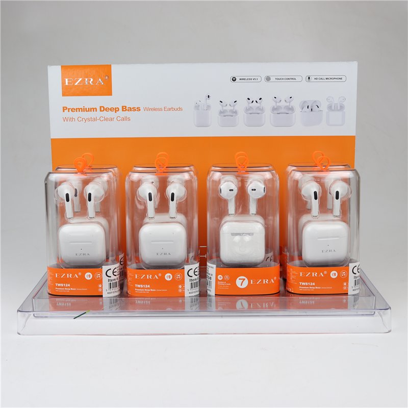 EZRA TWS124 Wireless Bluetooth Earbuds with Charging Case (8) EZRA TWS124 Wireless Bluetooth Earbuds with Charging Case (8)